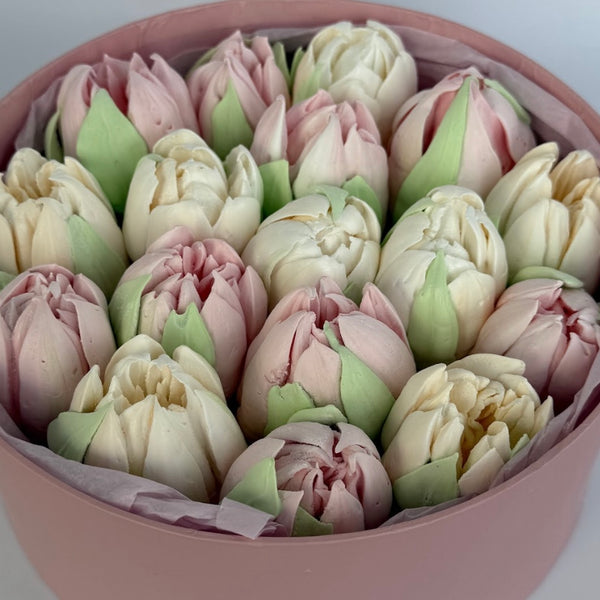 12 large light tulips gift
