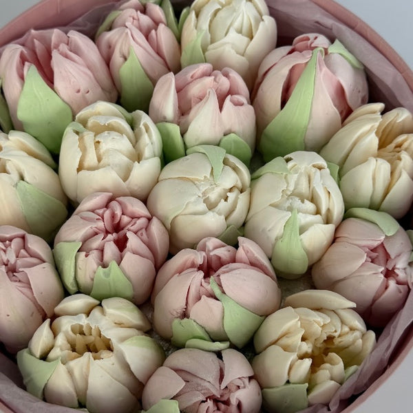 12 large light tulips gift