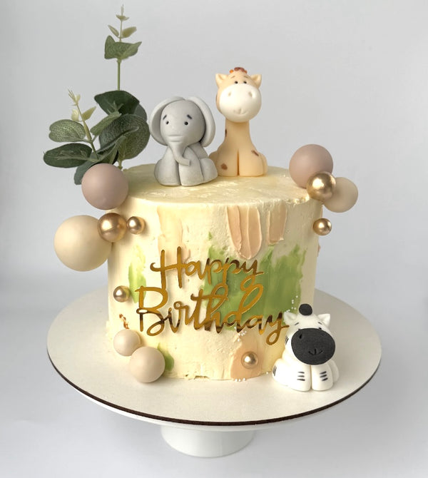3 animals cake