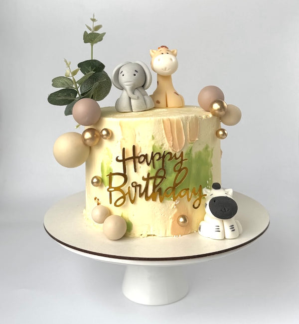 3 animals cake
