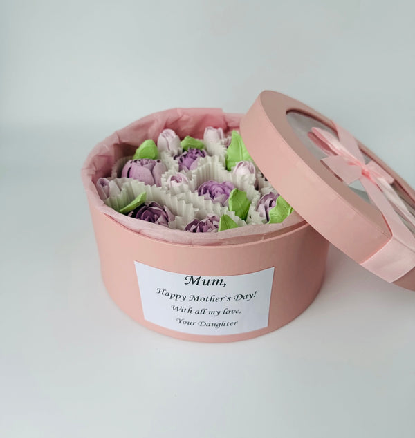 20 purple tulips gift