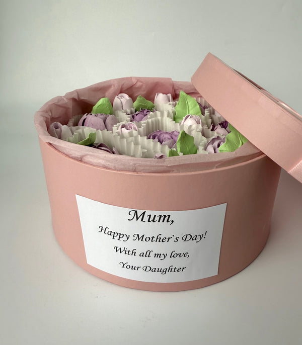 20 purple tulips gift