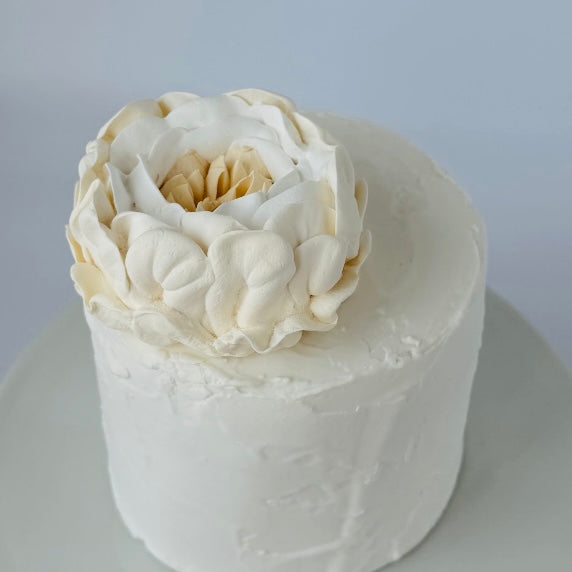 Large cream peony