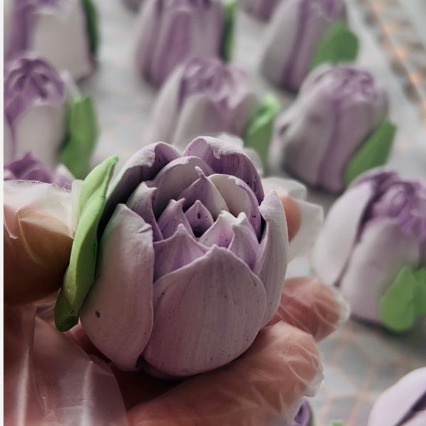 Large purple tulip