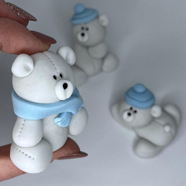 3 Christmas Bears Set