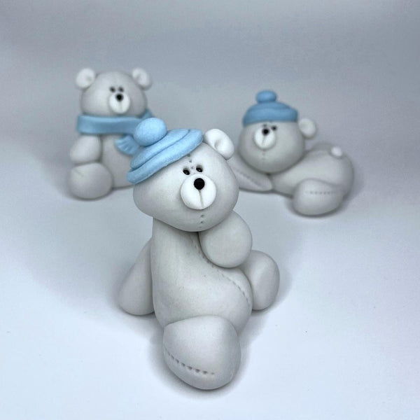 3 Christmas Bears Set