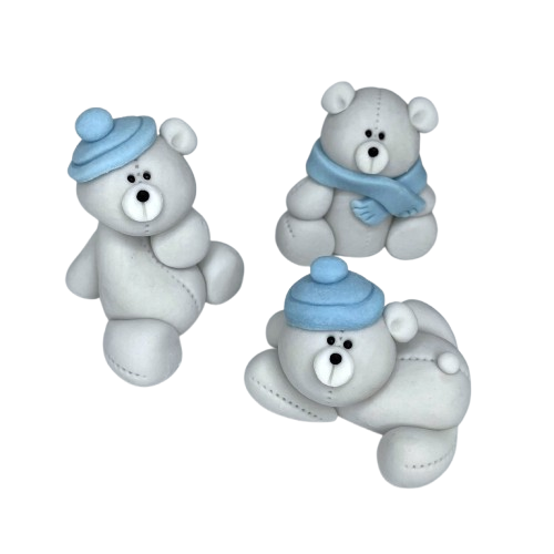 3 Christmas Bears Set