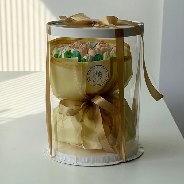 Cream tulips Gold Small_bouquet