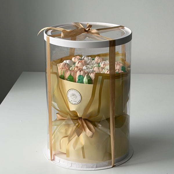 Cream tulips gold Large_bouquet