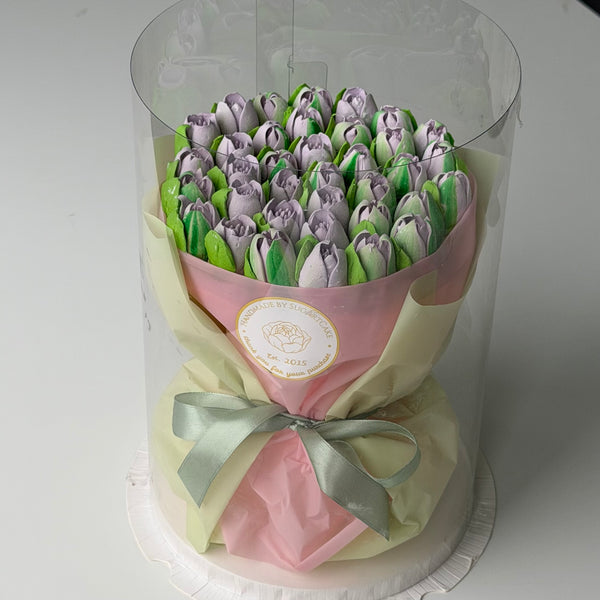 Purple tulips Delicate_bouquet