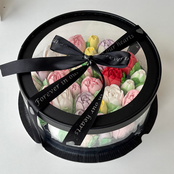 Memorial box - mix tulips