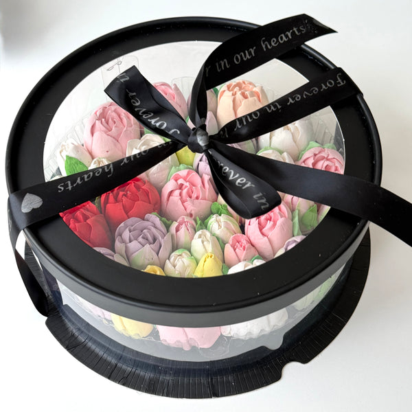 Memorial box - mix tulips