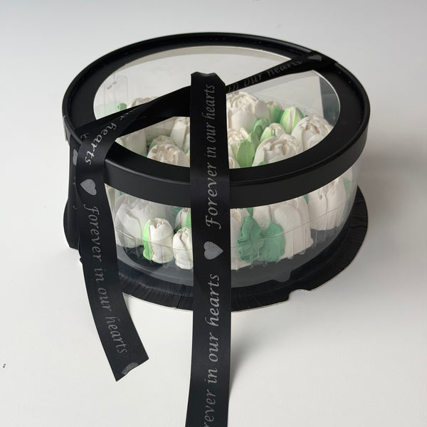 Memorial box - white tulips