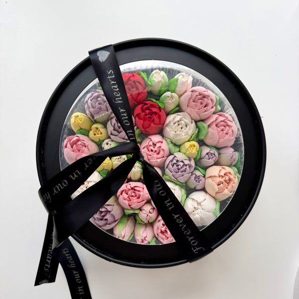 Memorial box - mix tulips