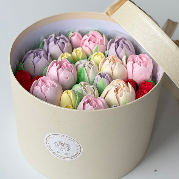 Mixed Tulips - Large Gift Box -7”