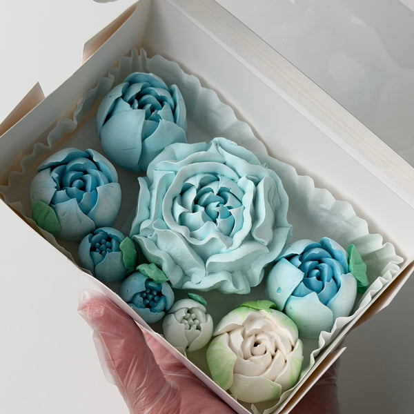 Flowers small Set - blue
