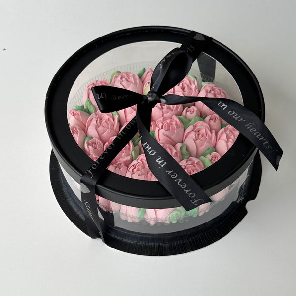 Memorial box - pink tulips