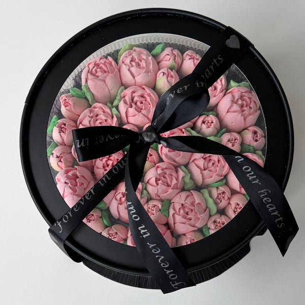 Memorial box - pink tulips