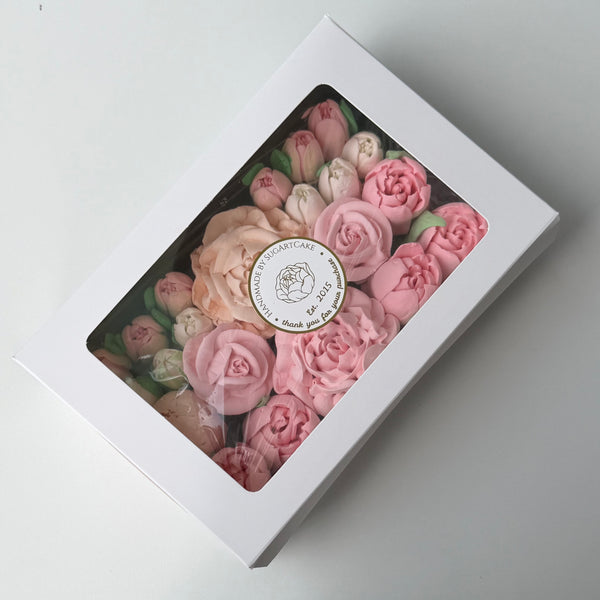 Flower box- pink cream
