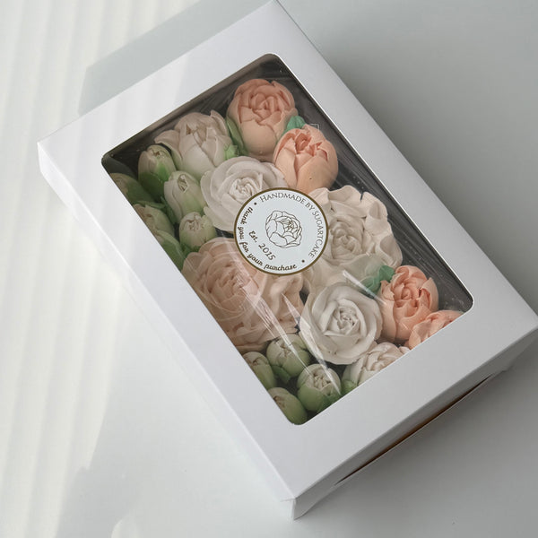 Flower box- ivory cream