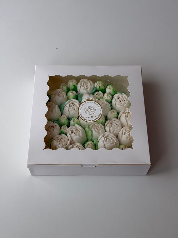 Tulips white- 8inch