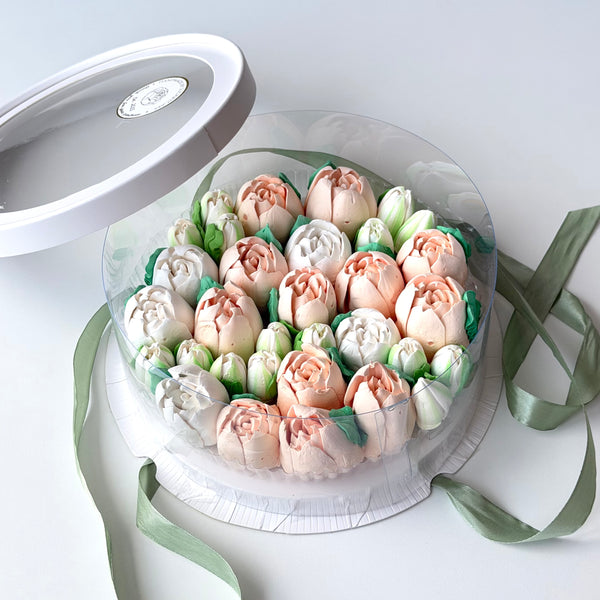 Delux tulips - ivory cream