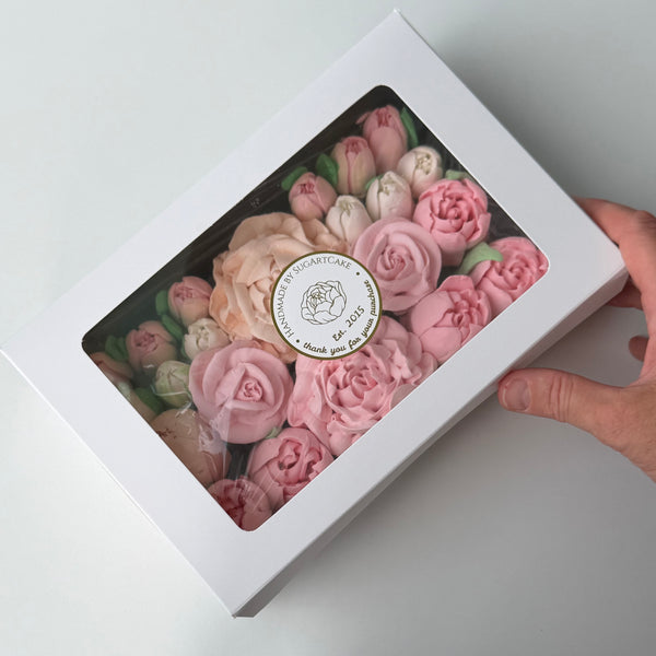 Flower box- pink cream