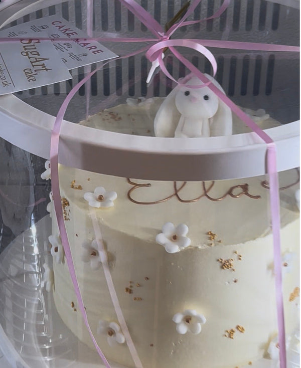 White bunny cake