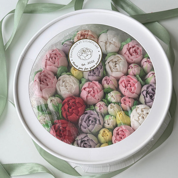 Mixed Tulips - Signature Ribbon Box - 8”