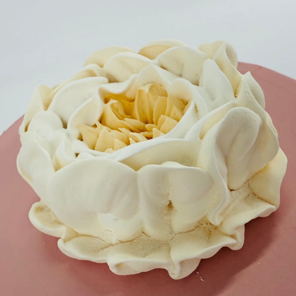 Large cream peony
