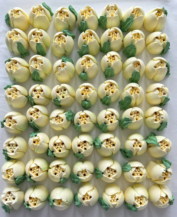 60 Small Tulips - soft yellow