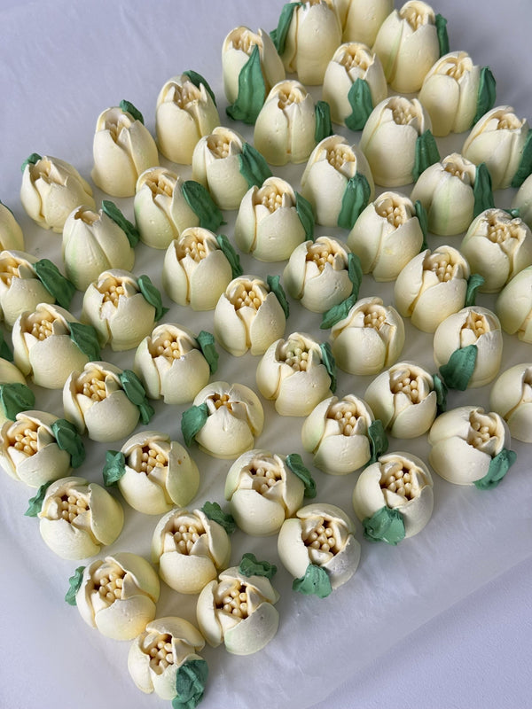 60 Small Tulips - soft yellow