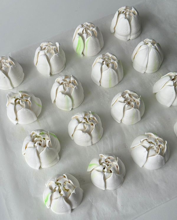 12 Large Tulips - pure white