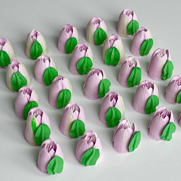 60 Small Tulips - soft purple