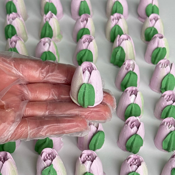 60 Small Tulips - soft purple