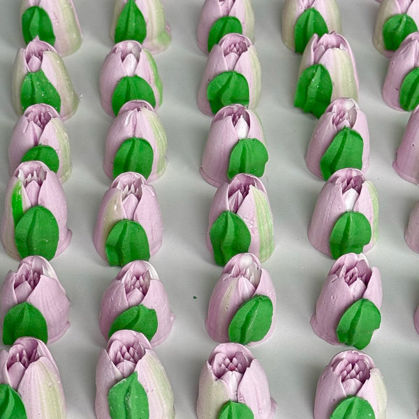 60 Small Tulips - soft purple