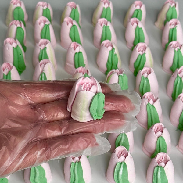 20 Small Tulips - blush pink