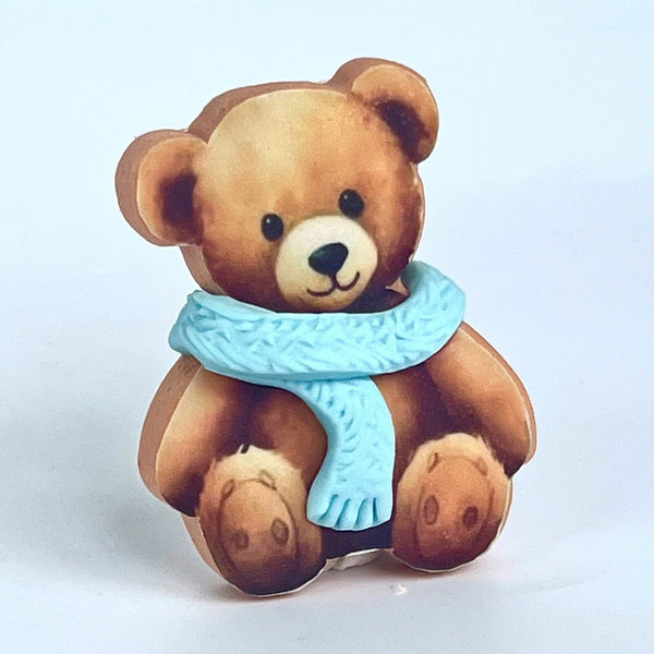 2 Christmas Bears Blue