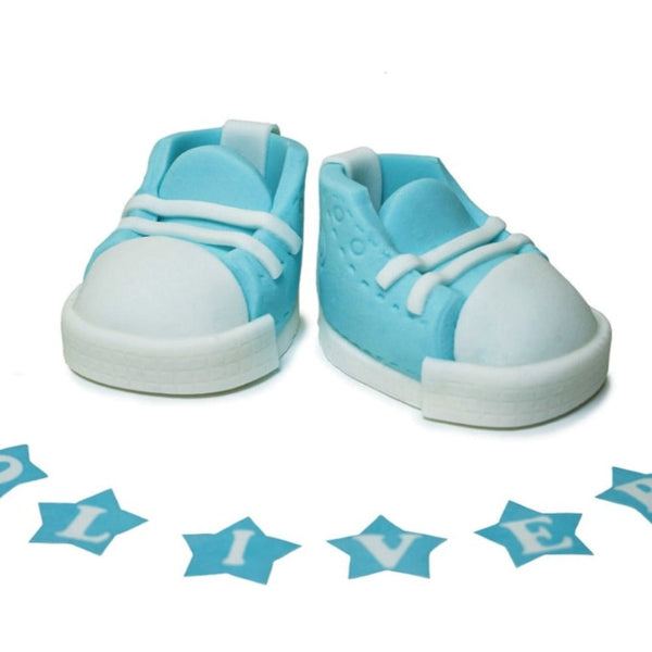 2 BLUE BOOTS SET